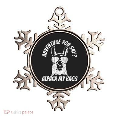 Adventure Alpaca My Bags Ornament