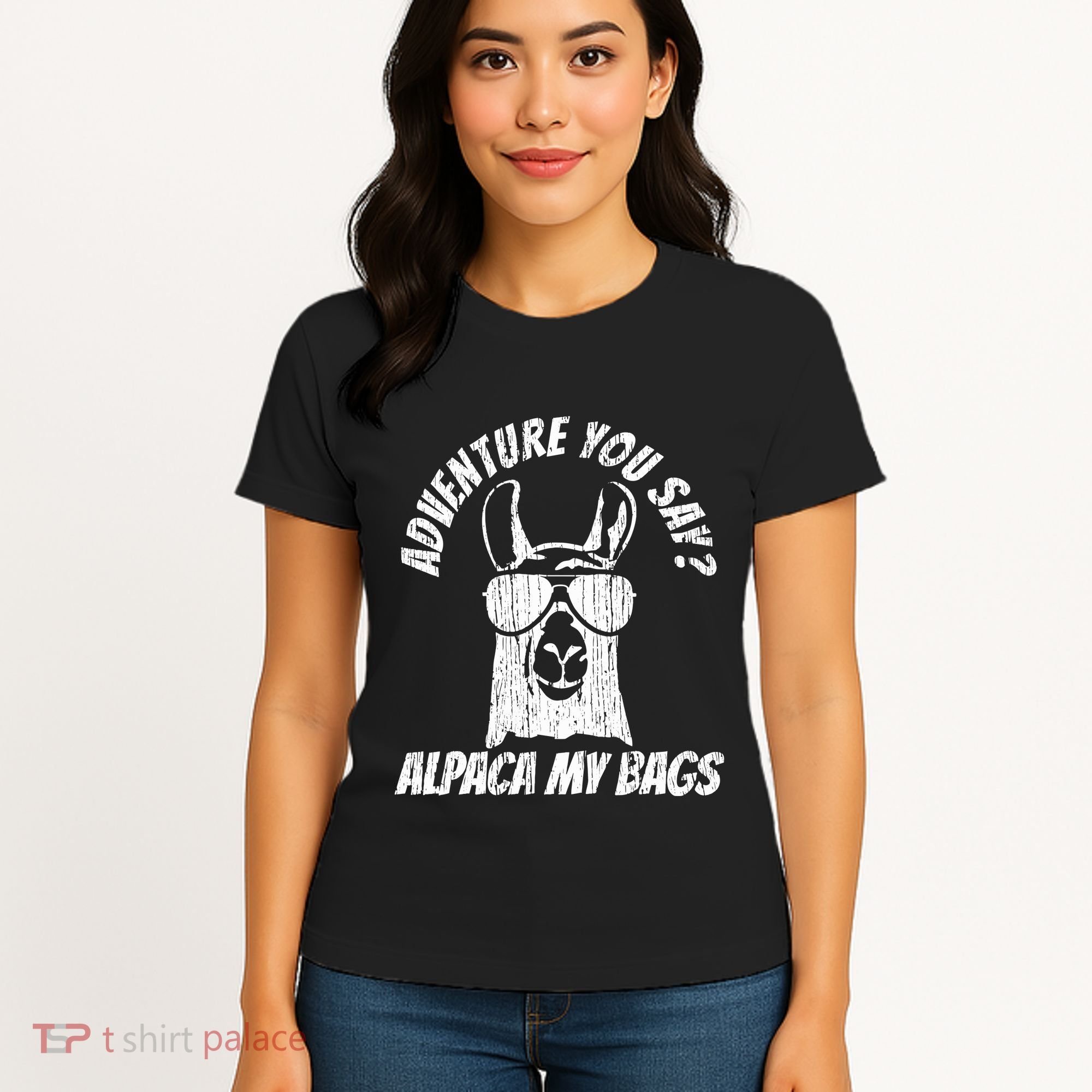 Adventure Alpaca My Bags Women's T-Shirt