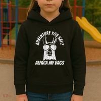 Adventure Alpaca My Bags Kids Hoodie thumb 3