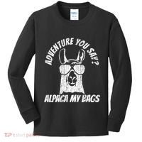 Adventure Alpaca My Bags Kids Long Sleeve Shirt thumb 0