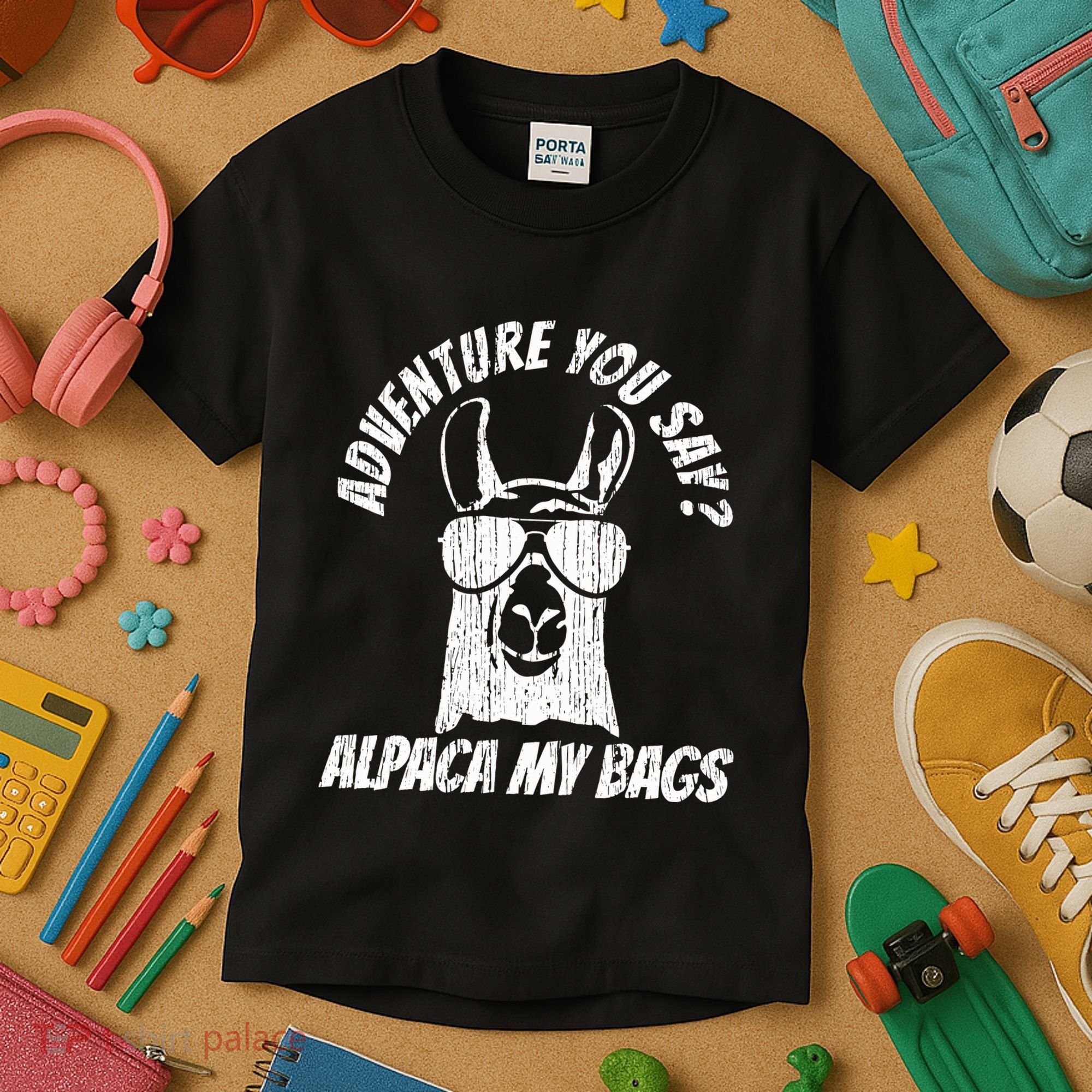 Adventure Alpaca My Bags Kids T-Shirt