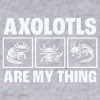 Axolotls Are My Thing Funny  Axolotl Women's Racerback Cropped Tank thumb 2