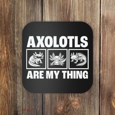 Axolotls Are My Thing Funny  Axolotl Coaster