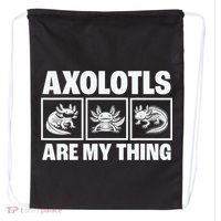 Axolotls Are My Thing Funny  Axolotl Drawstring Bag thumb 0