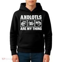 Axolotls Are My Thing Funny  Axolotl Kids Hoodie thumb 4