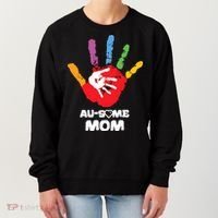 Awesome Autism Mom Ausome Hand Women's Sweatshirt thumb 0