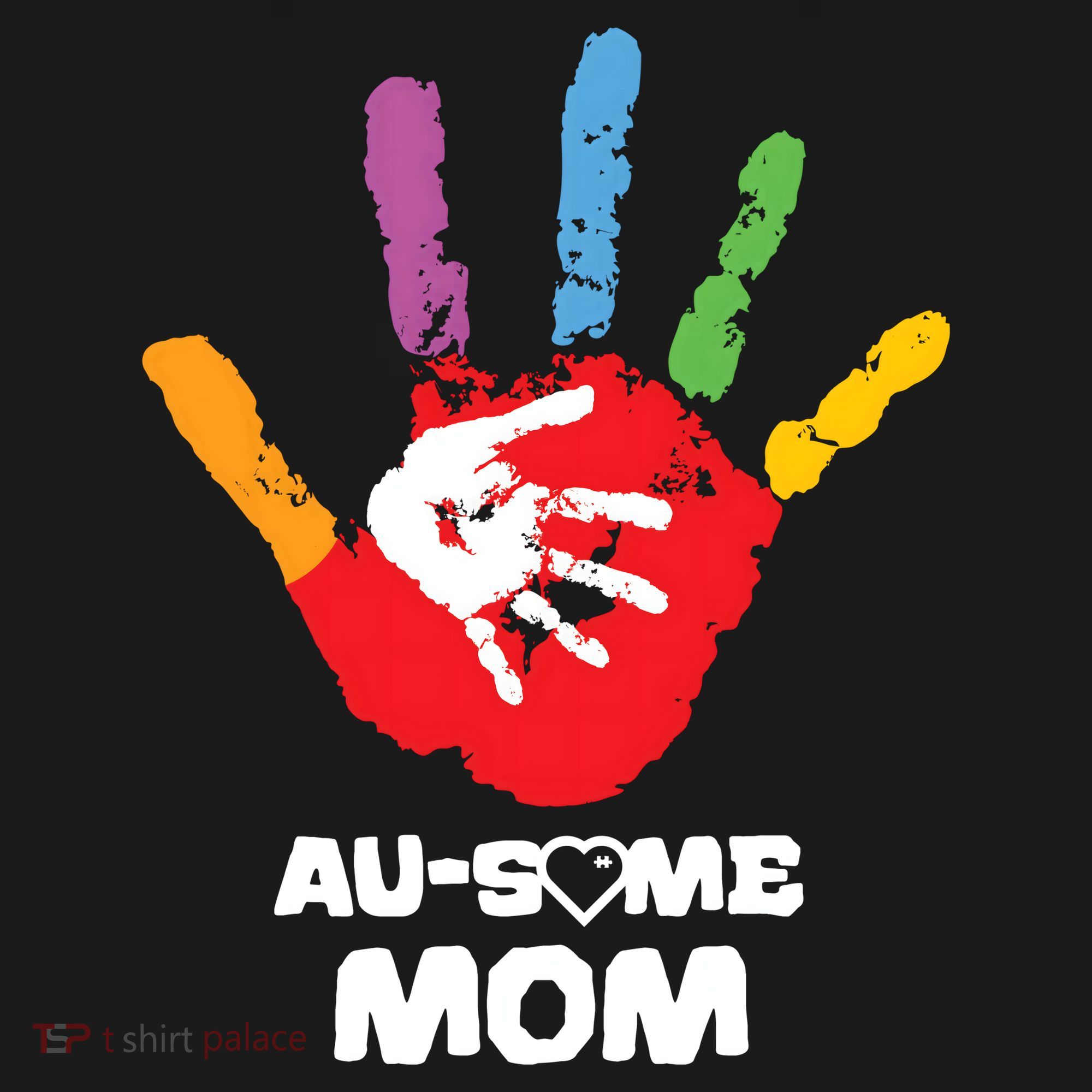 Awesome Autism Mom Ausome Hand Backpack