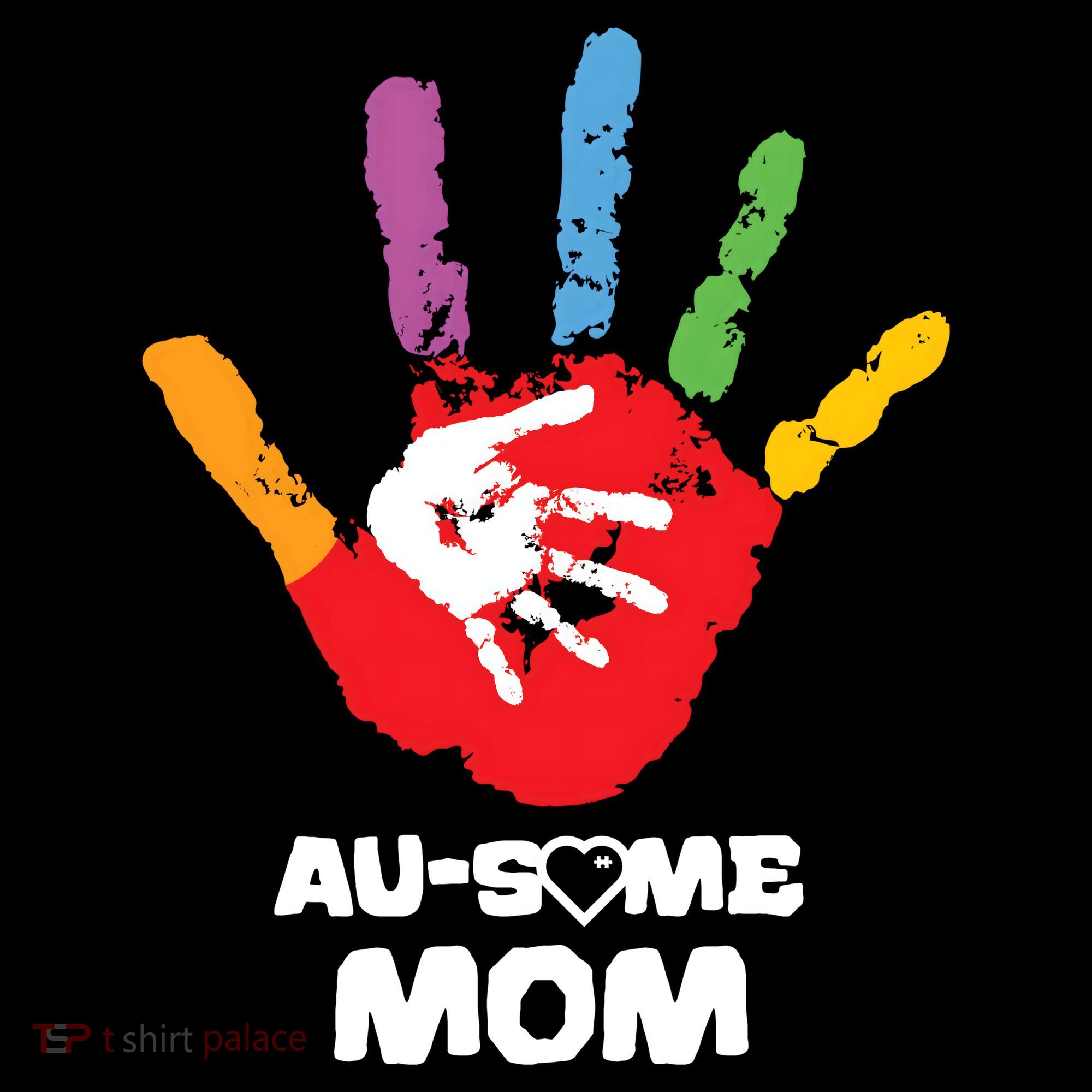 Awesome Autism Mom Ausome Hand Coaster