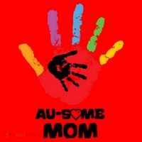 Awesome Autism Mom Ausome Hand Santa Hat thumb 1
