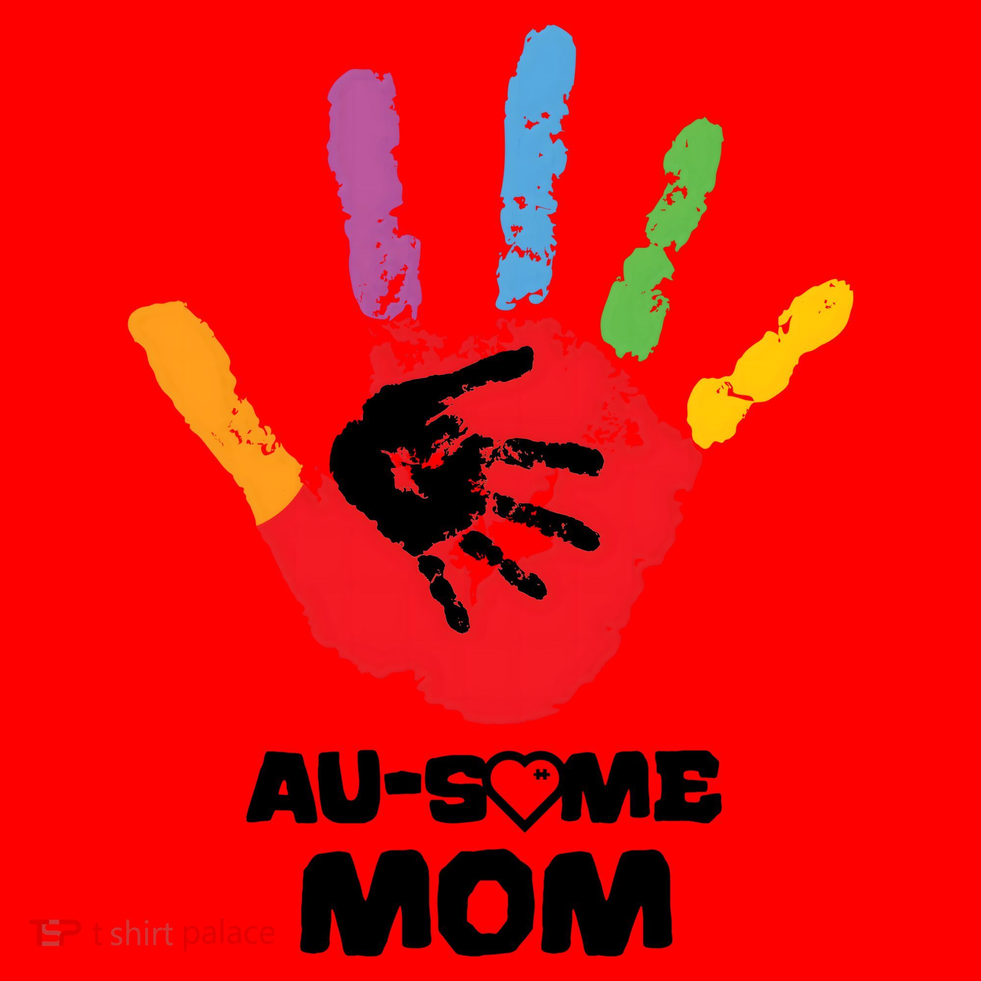 Awesome Autism Mom Ausome Hand Santa Hat