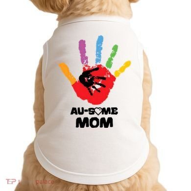 Awesome Autism Mom Ausome Hand Doggie Tank