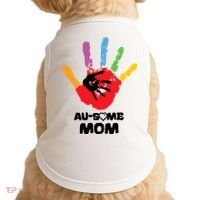 Awesome Autism Mom Ausome Hand Doggie Tank thumb 0