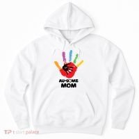 Awesome Autism Mom Ausome Hand Hoodie thumb 0