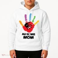 Awesome Autism Mom Ausome Hand Hoodie thumb 2