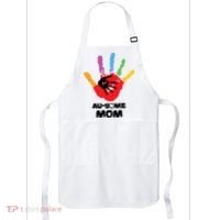 Awesome Autism Mom Ausome Hand Apron thumb 0