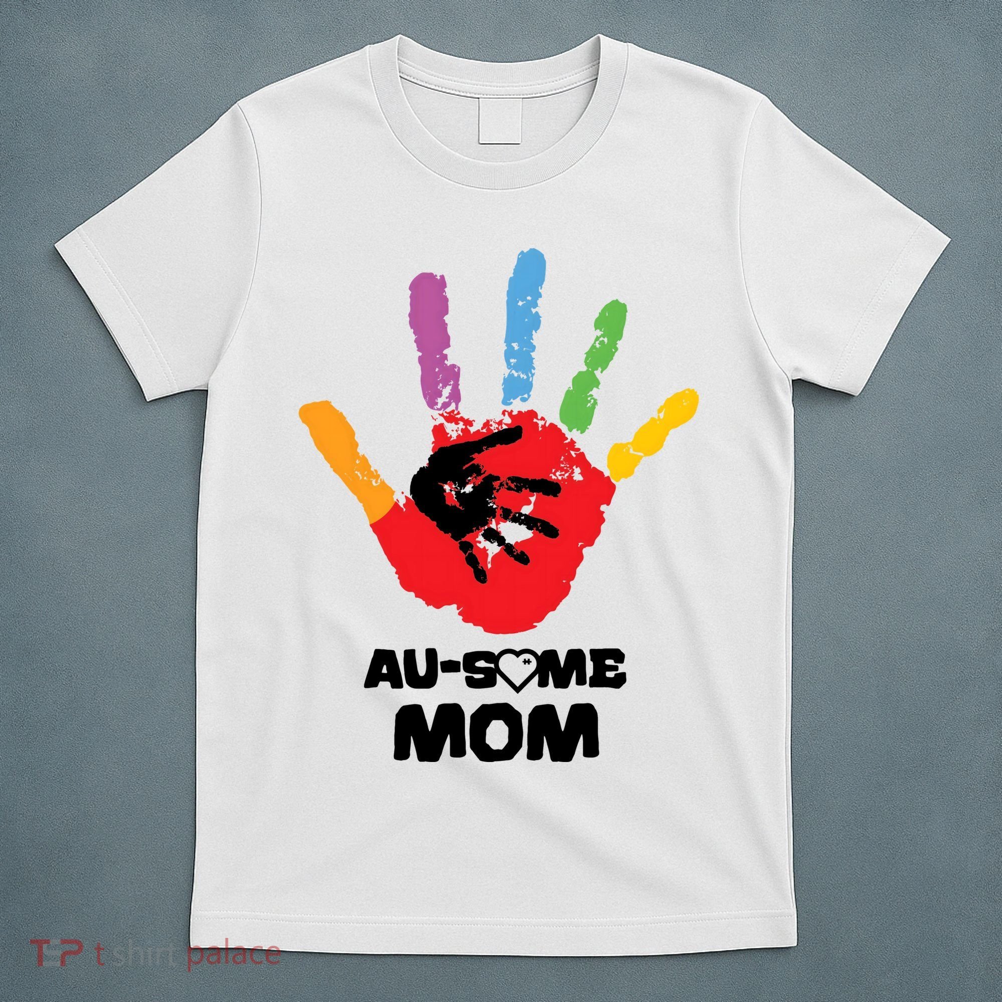 Awesome Autism Mom Ausome Hand T-Shirt