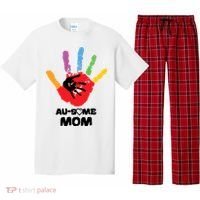 Awesome Autism Mom Ausome Hand Pajama Set thumb 0