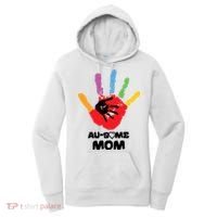 Awesome Autism Mom Ausome Hand Women's Hoodie thumb 0