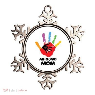 Awesome Autism Mom Ausome Hand Ornament