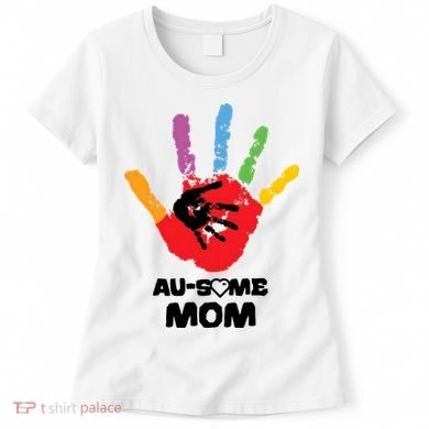 Awesome Autism Mom Ausome Hand Women's T-Shirt