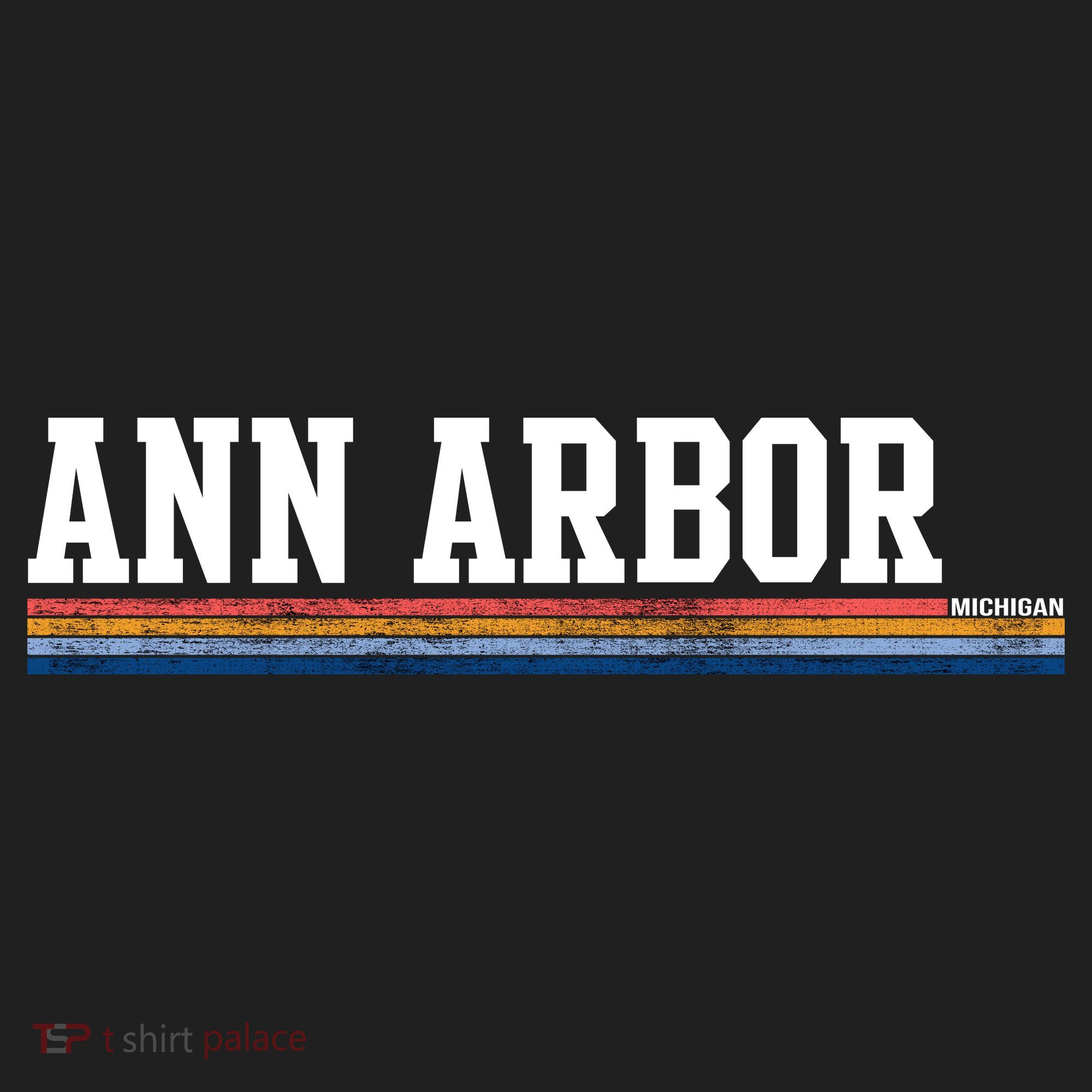 Ann Arbor Michigan Retro Logo Women's Sweatshirt