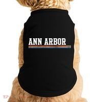 Ann Arbor Michigan Retro Logo Doggie Tank thumb 0