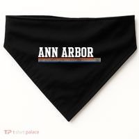 Ann Arbor Michigan Retro Logo USA-Made Doggie Bandana thumb 0