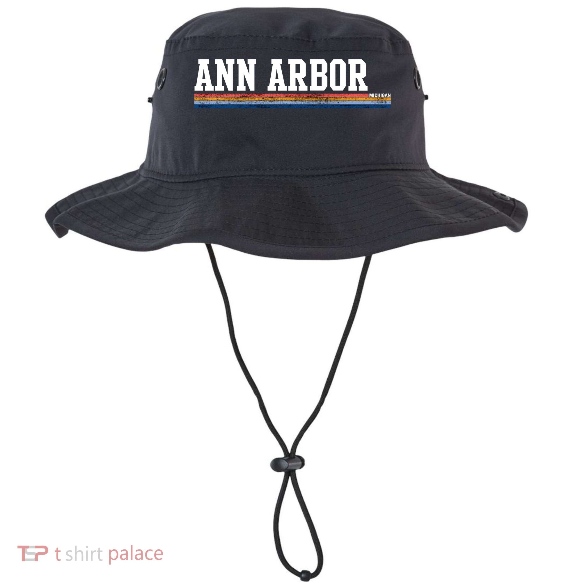 Ann Arbor Michigan Retro Logo Bucket Hat