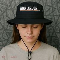 Ann Arbor Michigan Retro Logo Bucket Hat thumb 3
