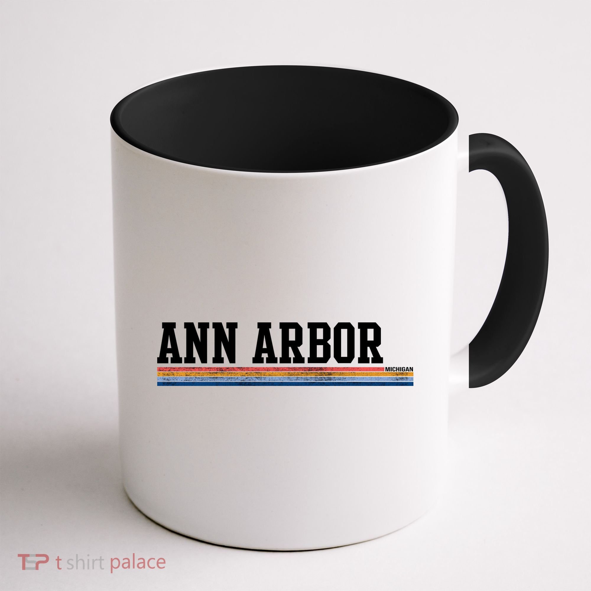 Ann Arbor Michigan Retro Logo Coffee Mug