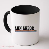 Ann Arbor Michigan Retro Logo Coffee Mug thumb 0