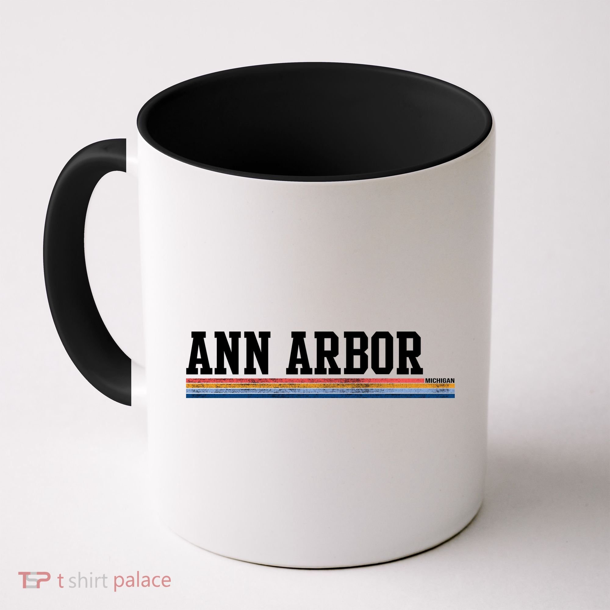 Ann Arbor Michigan Retro Logo Coffee Mug
