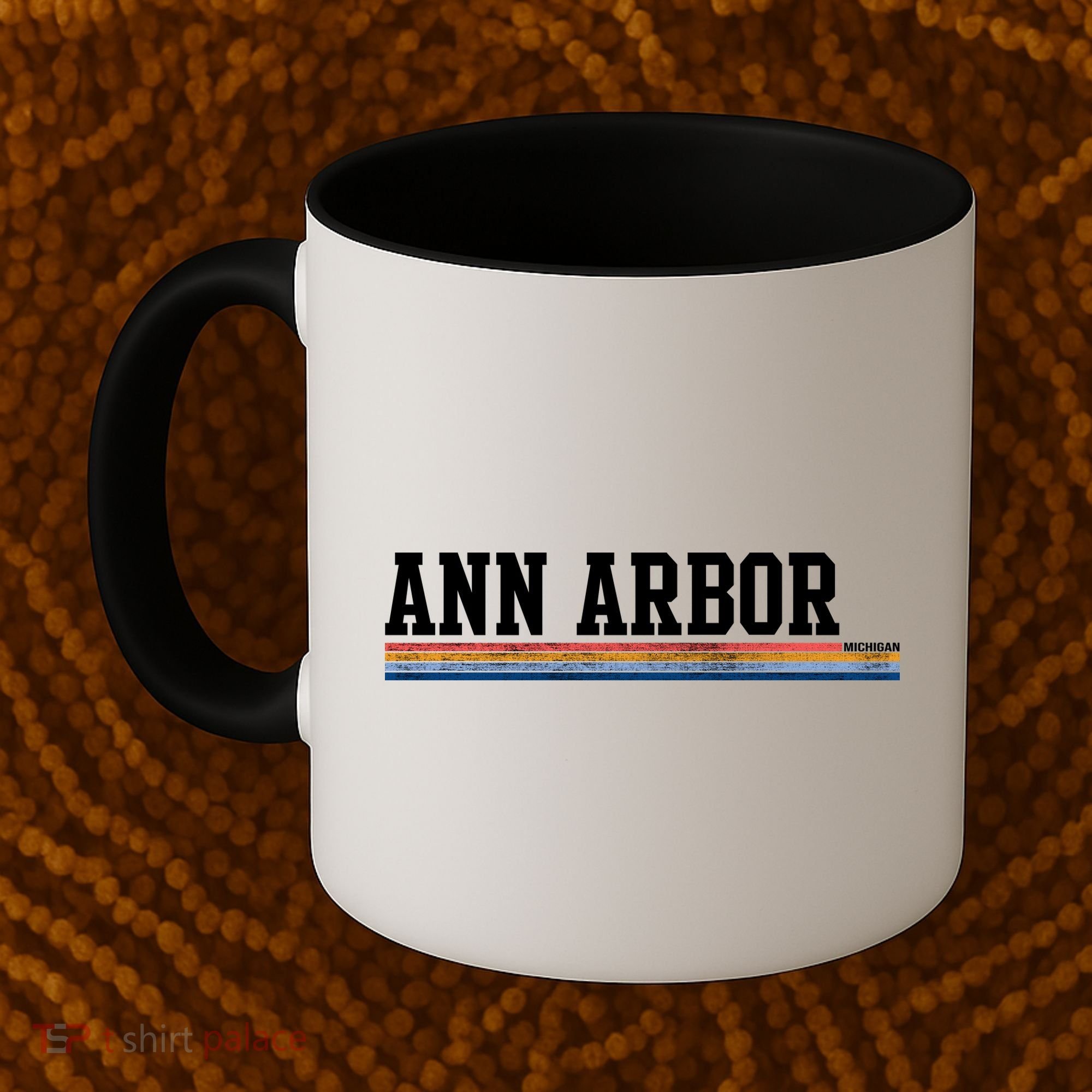 Ann Arbor Michigan Retro Logo Coffee Mug