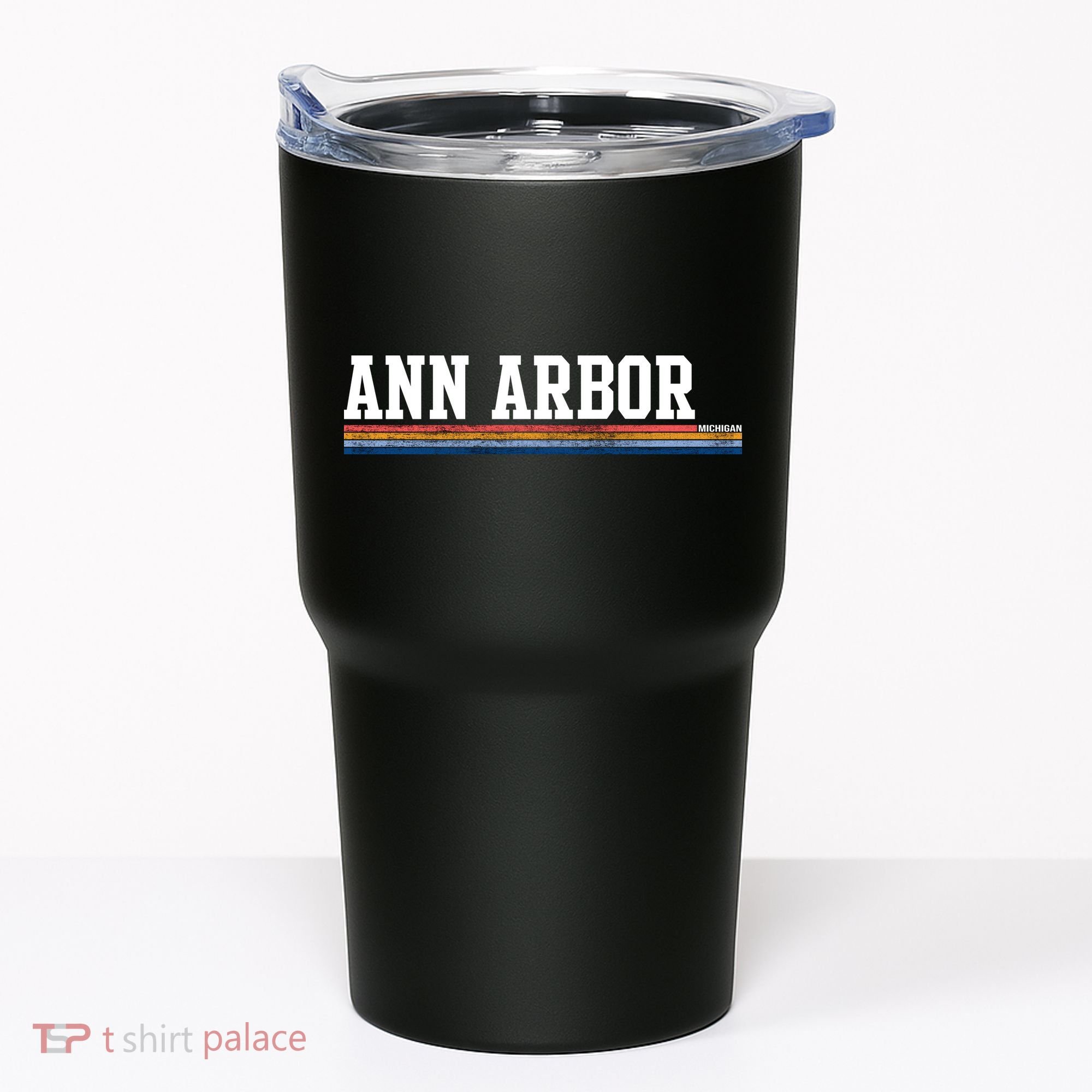 Ann Arbor Michigan Retro Logo Tumbler