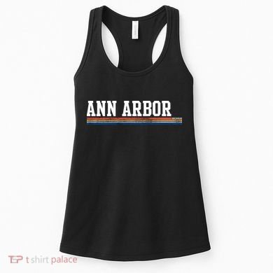 Ann Arbor Michigan Retro Logo Women's Tank Top