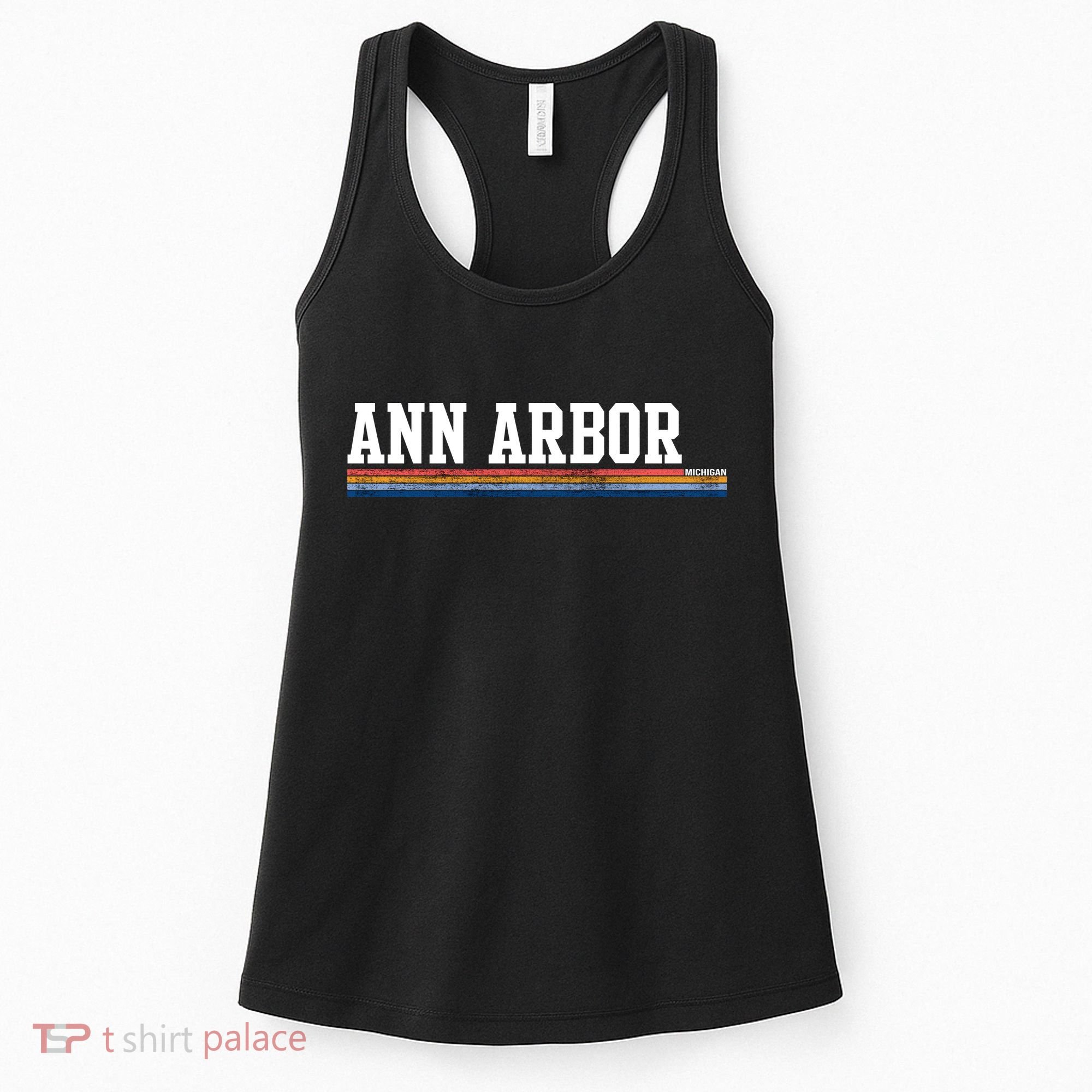 Ann Arbor Michigan Retro Logo Women's Tank Top