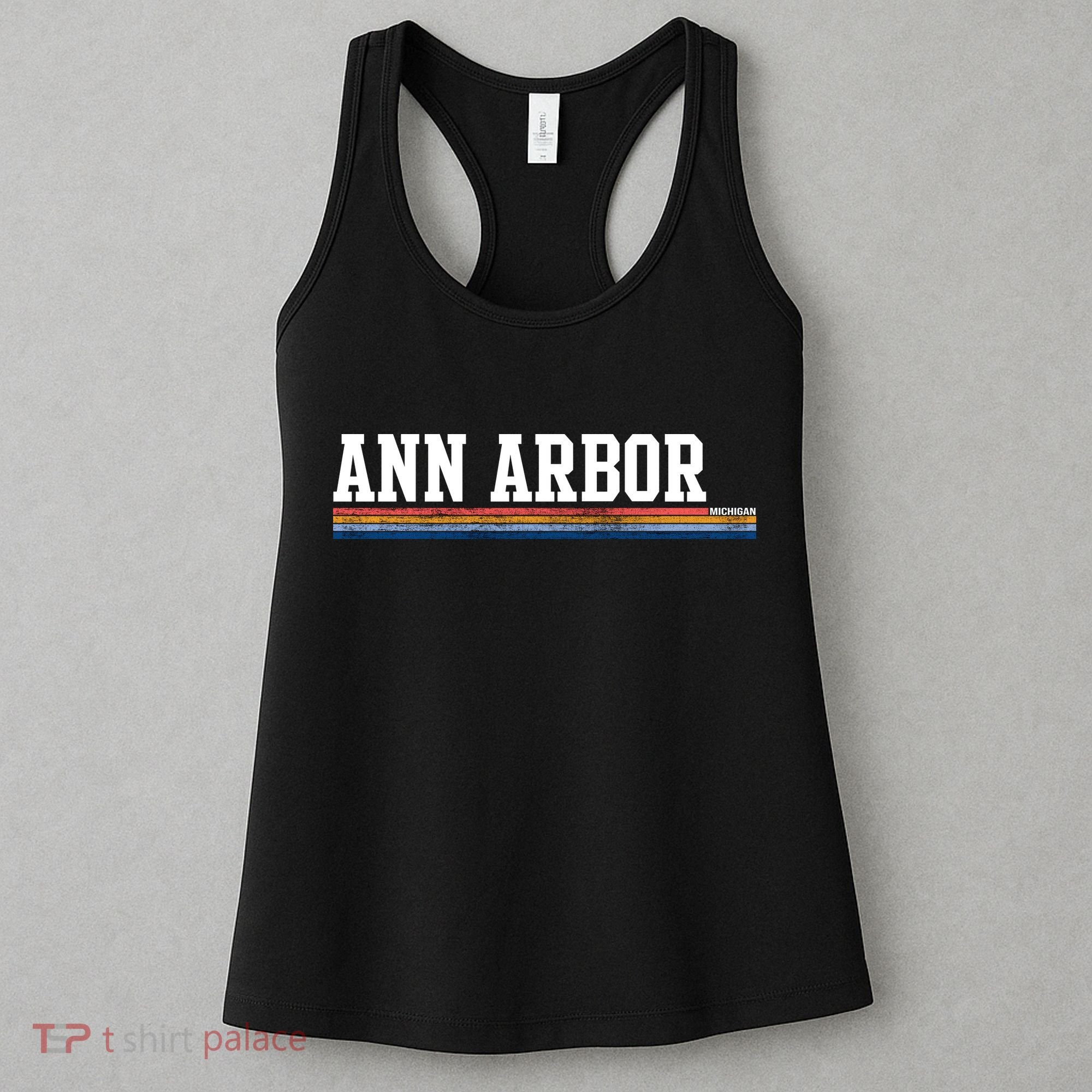Ann Arbor Michigan Retro Logo Women's Tank Top