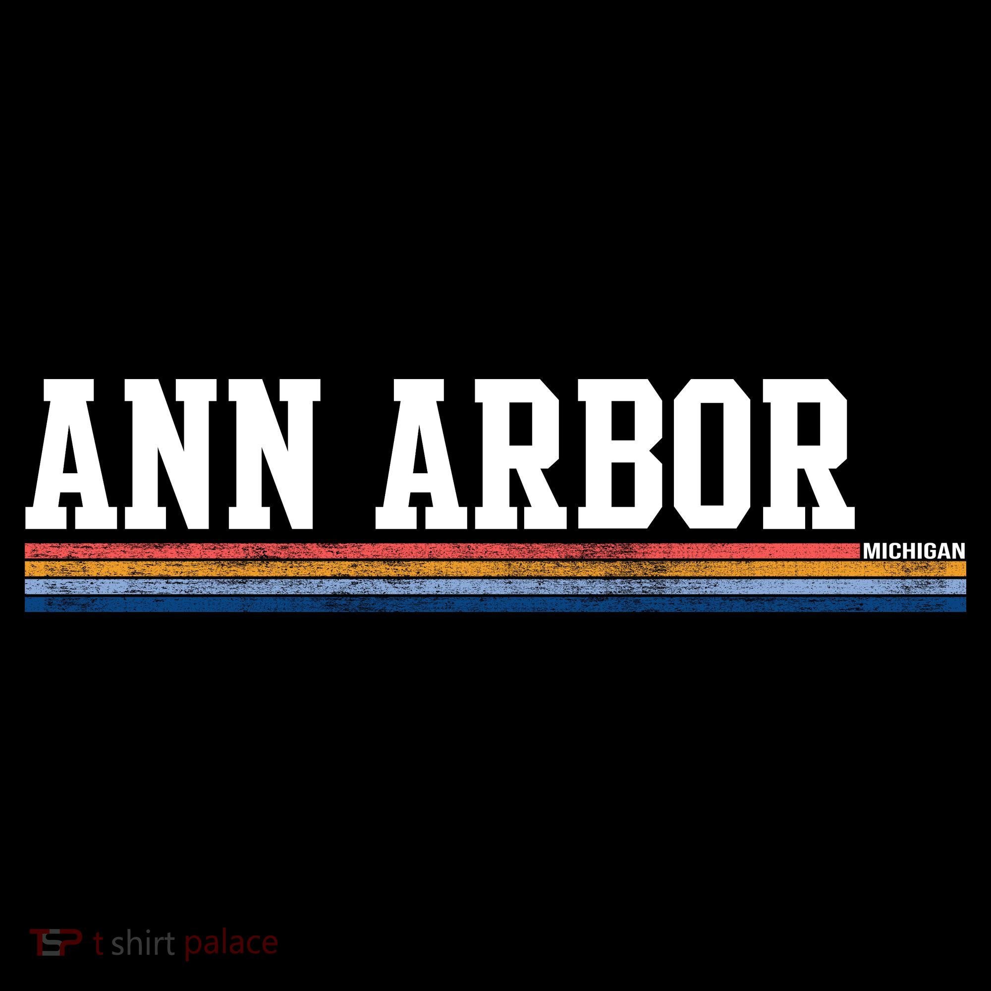 Ann Arbor Michigan Retro Logo Women's Tank Top