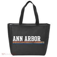 Ann Arbor Michigan Retro Logo Tote Bag thumb 0