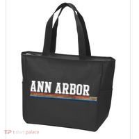Ann Arbor Michigan Retro Logo Tote Bag thumb 3