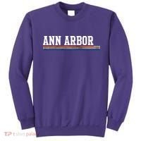 Ann Arbor Michigan Retro Logo Sweatshirt thumb 0