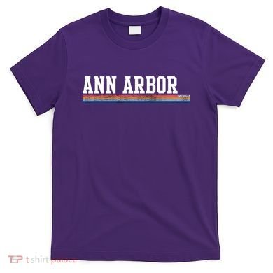 Ann Arbor Michigan Retro Logo T-Shirt