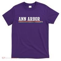 Ann Arbor Michigan Retro Logo T-Shirt thumb 0