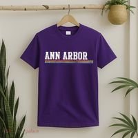 Ann Arbor Michigan Retro Logo T-Shirt thumb 2