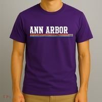 Ann Arbor Michigan Retro Logo T-Shirt thumb 3