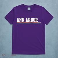 Ann Arbor Michigan Retro Logo T-Shirt thumb 5