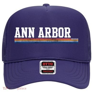 Ann Arbor Michigan Retro Logo Hat