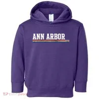 Ann Arbor Michigan Retro Logo Toddler Hoodie thumb 0