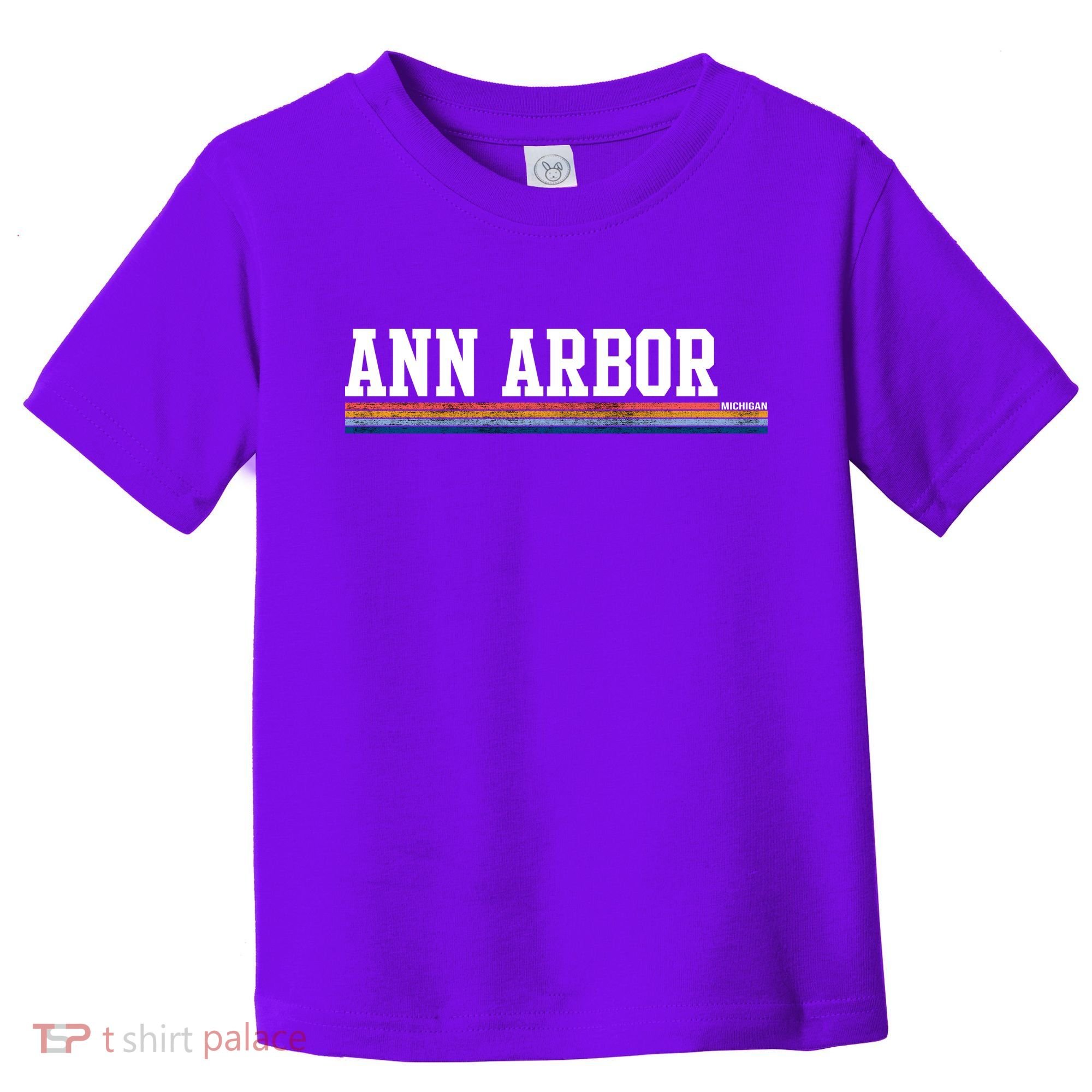 Ann Arbor Michigan Retro Logo Toddler T-Shirt