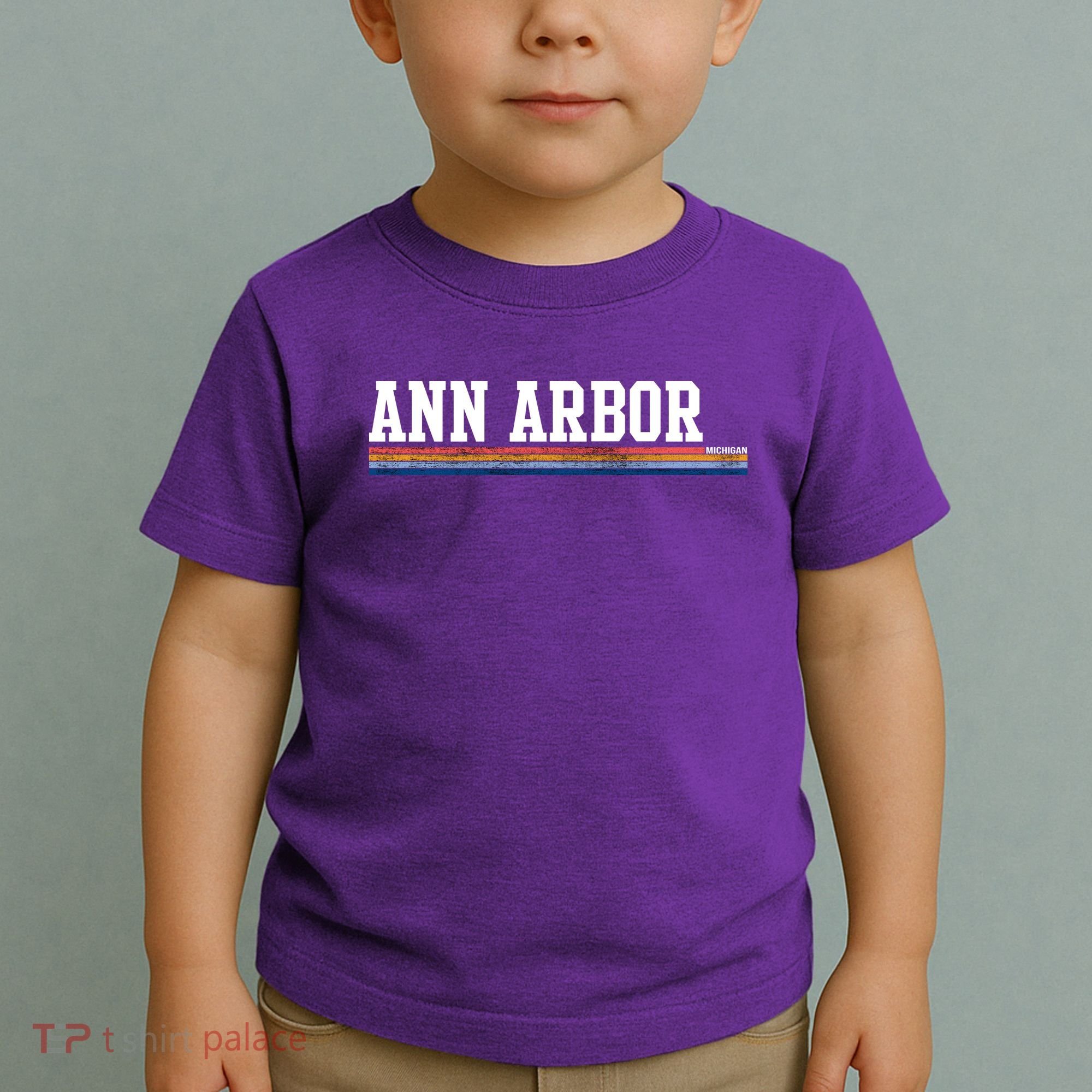 Ann Arbor Michigan Retro Logo Toddler T-Shirt
